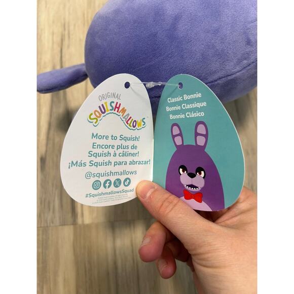Squishmallows Five Nights at Freddys FNAF Classic Bonnie Jazwares Plush NWT - Picture 7 of 7